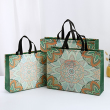 复古波斯风无纺布服装购物袋覆膜热压广告礼品袋立体无纺布单肩袋