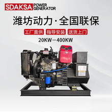 工厂足功率20kw柴油发电机组 25KVA里卡多养殖备用双缸小型发电机