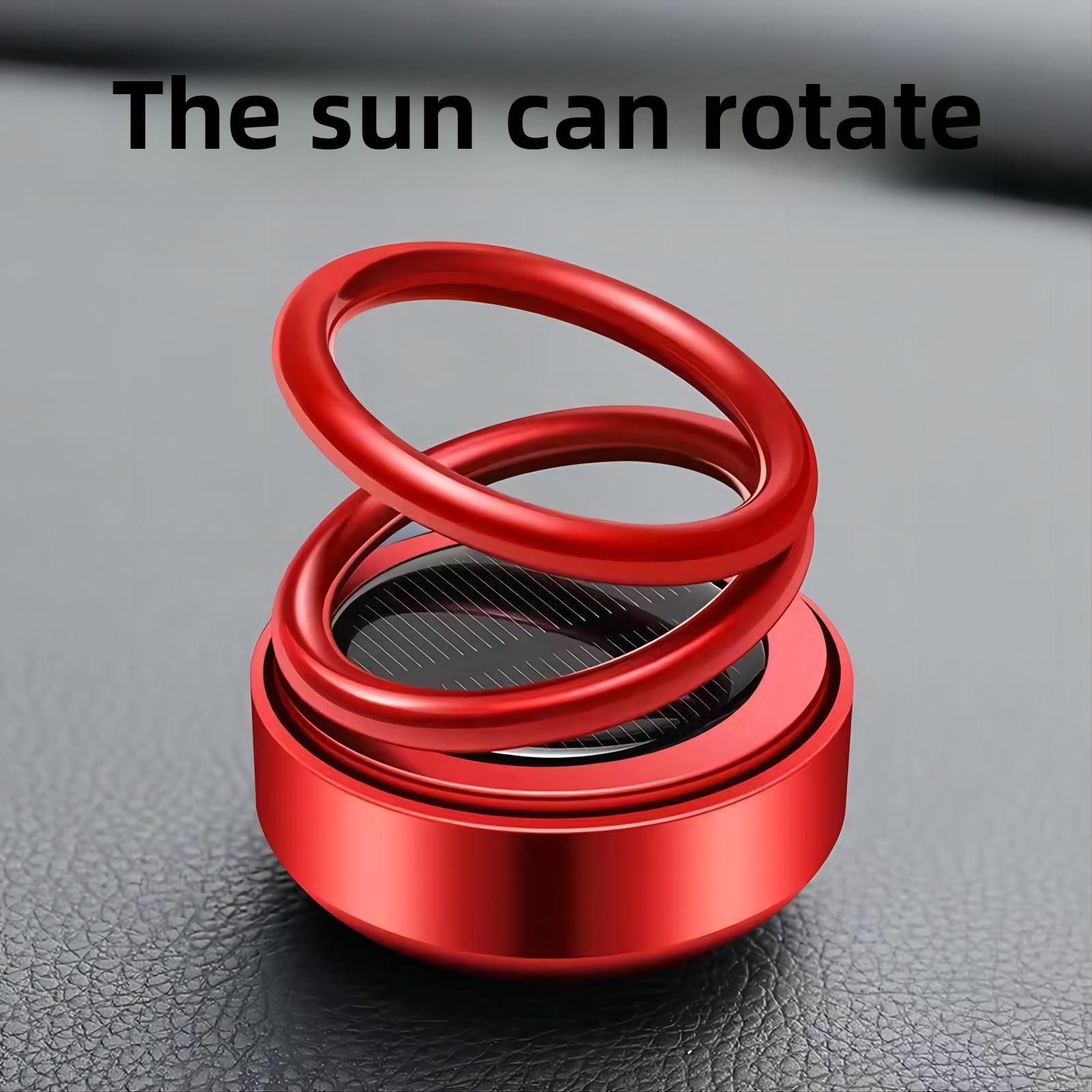 Bilupphängning roterande dubbelring aromaterapi solenergi aromaterapi biltillbehör parfym avancerade eleganta produkter_voghion.com