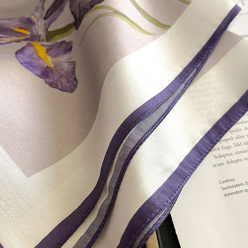  new fashionable silk temperament small square scarf women's silk scarf scarf mulberry silk scarf spring and summer Korean style scarf