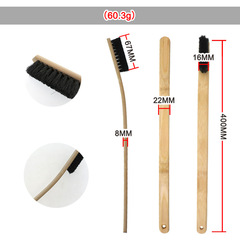 外貿貨源汽車輪轂刷混豬鬃毛竹柄汽車輪胎髮動機美容長柄清潔刷子