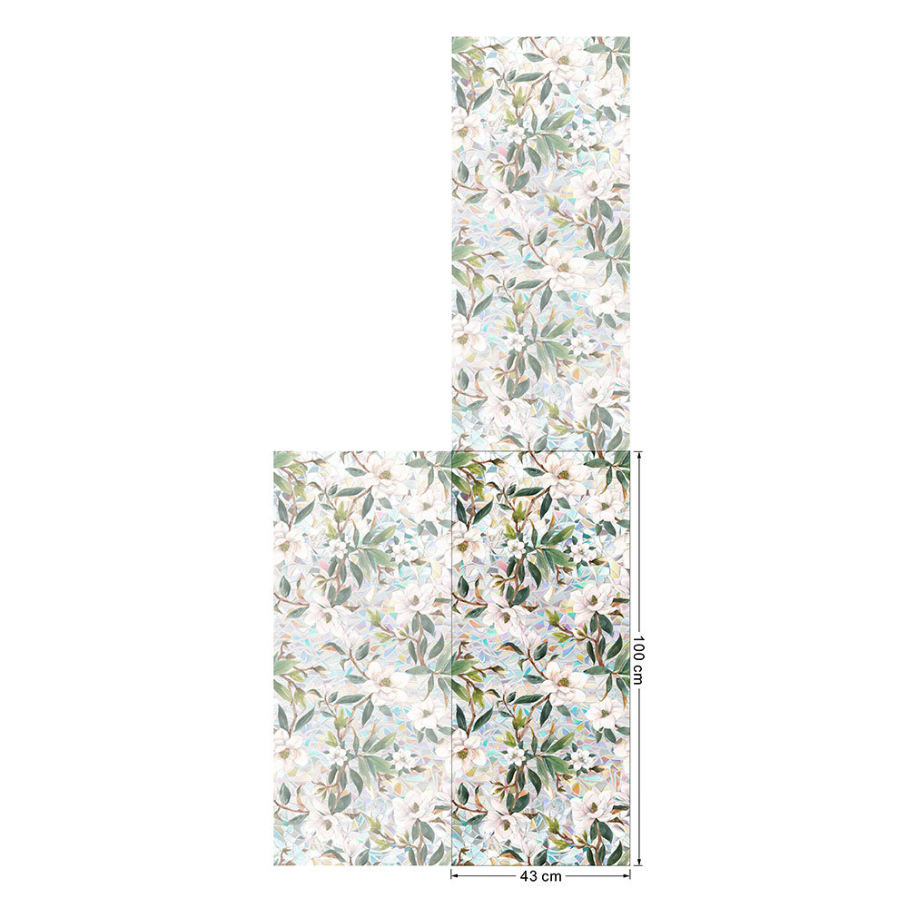 140g Weight Glass paster Home Textiles & Decor Type PVC Material Leaf Pattern Casual, Pastoral Style Casual Pastoral Leaf PVC Glass Paster Wall Art 62
