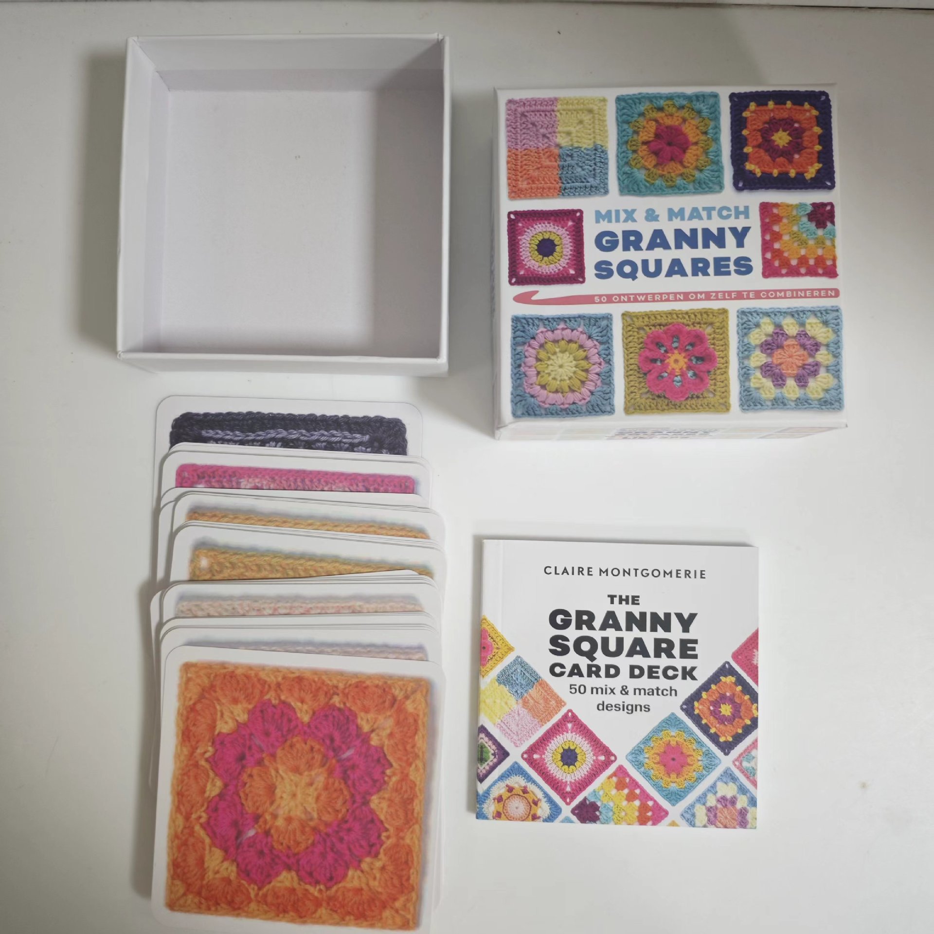 Juego de patrón de tarjeta de punto de la abuela de bricolaje 2024TheGranny Square Card Deck