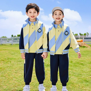幼儿园园服秋装纯棉校服小学生春秋冬款班服棒球运动服夏装四件套