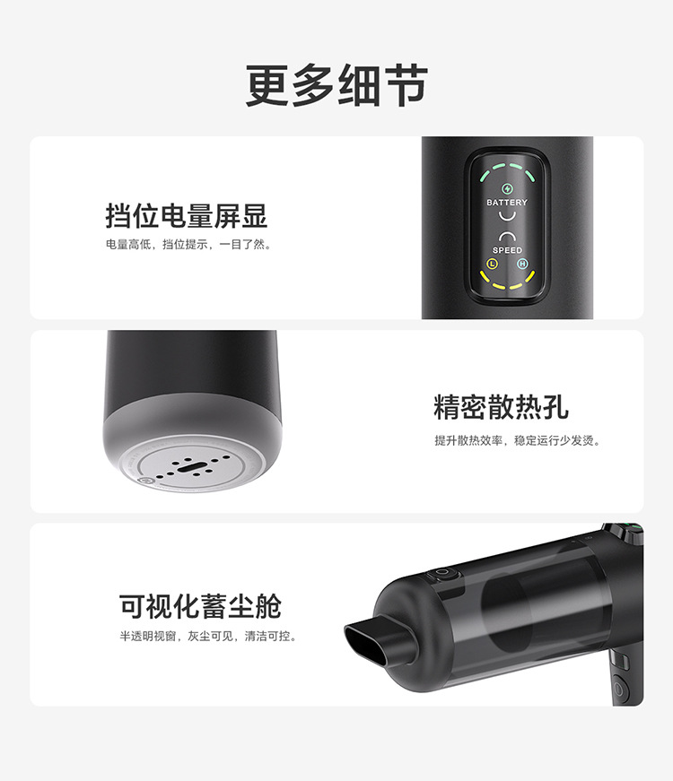 Honor's premium selection of car vacuum cleaners offers powerful suction, a compact handheld design for use in cars, and a convenient 21000pa suction power for home use
