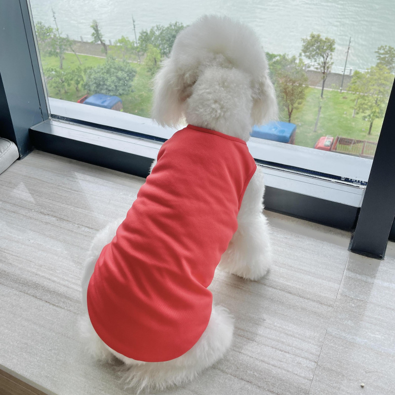 Big Dog Clothes summer Thin section vest Golden Retriever Satsuma Large dogs Pets clothing Blank Edition Can DIY