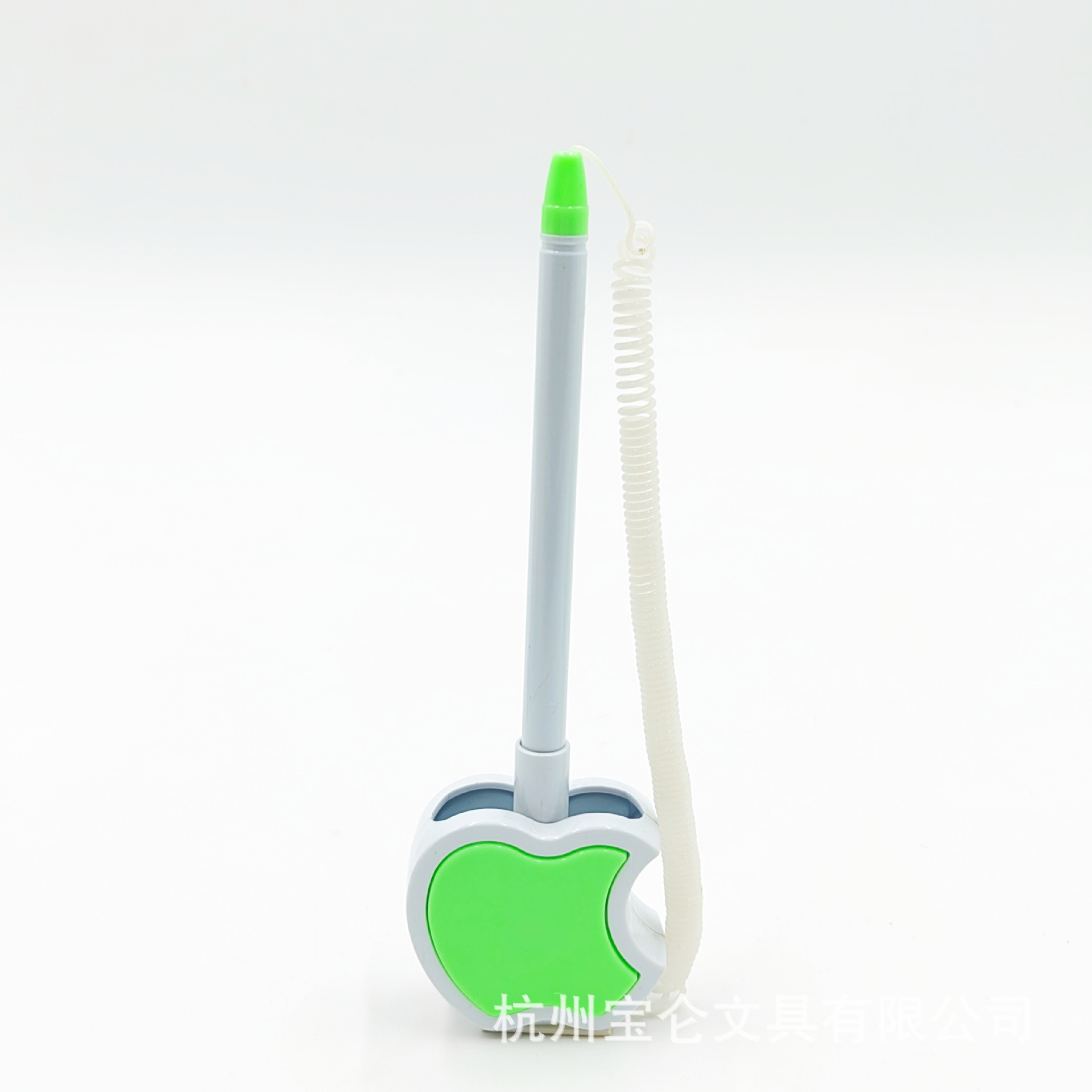 Printable LOGO Office Neutral Desk Pen Ballpoint Pen Counter Pen Paste Desk Pen Hotel Bank Desk Pen Green Apple