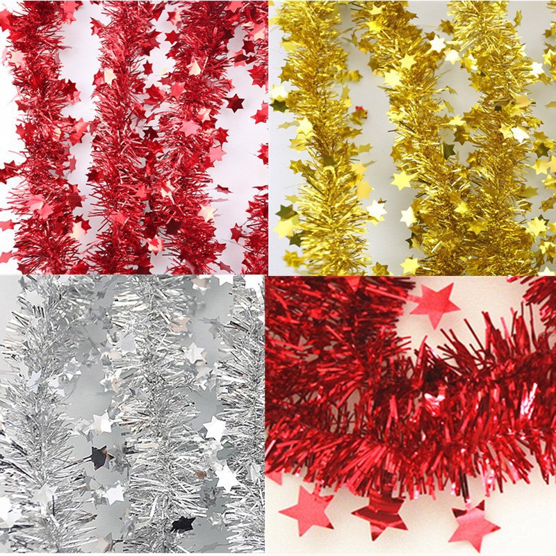 Venta al por mayor de bodas y fiestas de Navidad decoración de eventos estrella de cinco puntas cinta de color flor de hierba tira de color 2 metros envío gratis