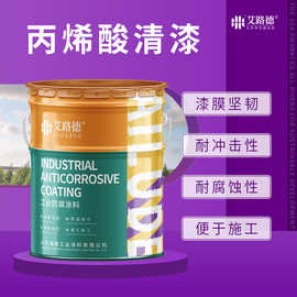 快干型机床附件不锈钢金属表面透明漆丙烯酸清漆附着力好耐磨耐候