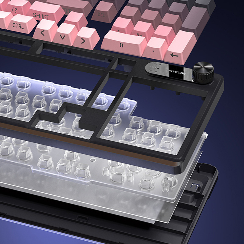 FURYCUBE IP98機械手触り防水キーボードコンピュータゲームコンテスト高颜値有線静音キーボード|undefined