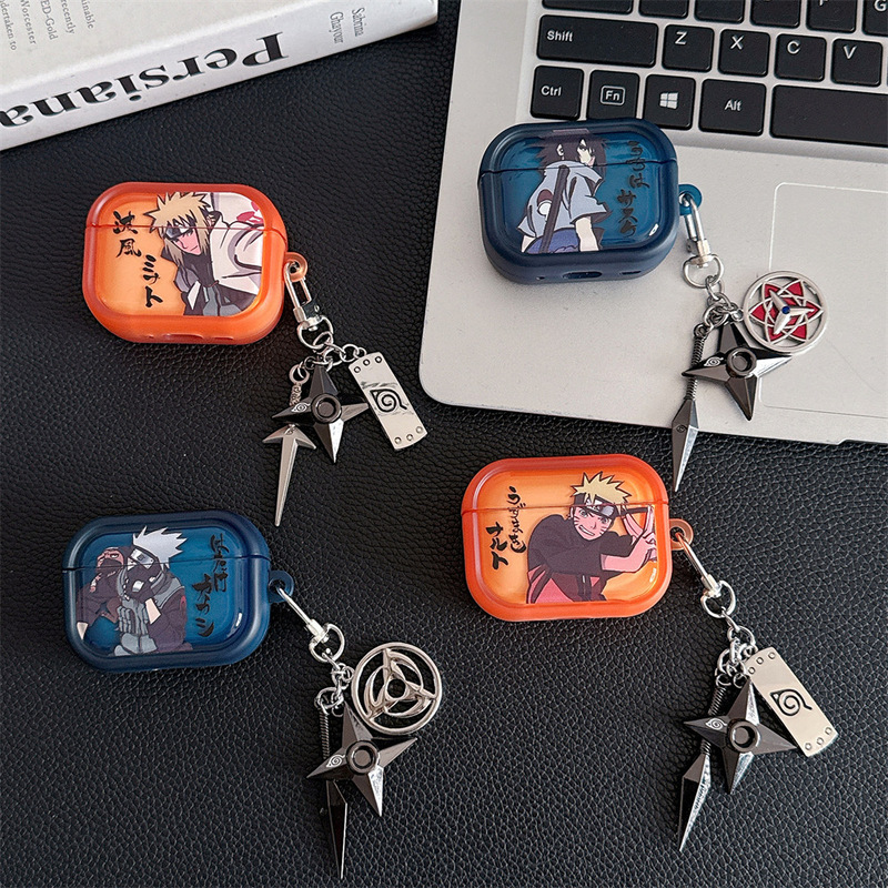 Cartoon Naruto Suitable for AirPods Pro3 Generation Protective Case 4Th Generation Pro2 Generation Apple Bluetooth Headphone Case
