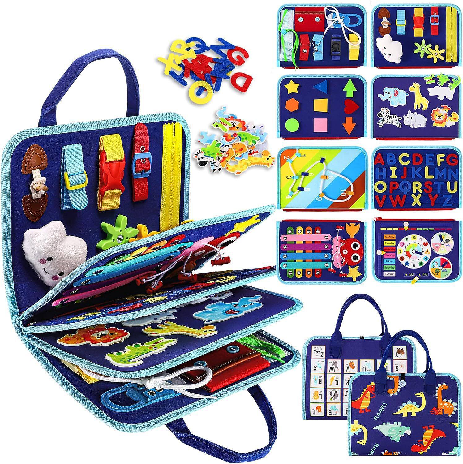 Nuevo cartón de estudio de fieltro transfronterizo de venta caliente para bebés bolsas escolares de fieltro ocupadas para niños
