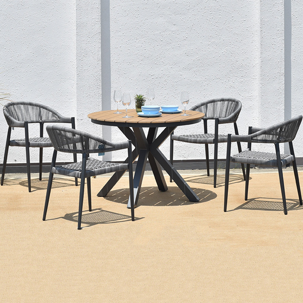 Outdoor balcony wicker chair hotel outdoor courtyard garden sunroom terrace Nordic leisure table and chairs coffee outdoor chair