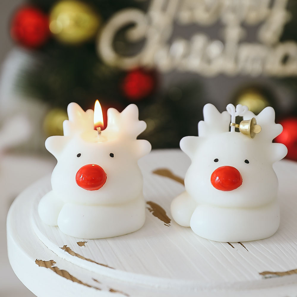 Christmas scented candle wholesale Christmas decoration ornaments birthday elk shaped candle scented gift gift