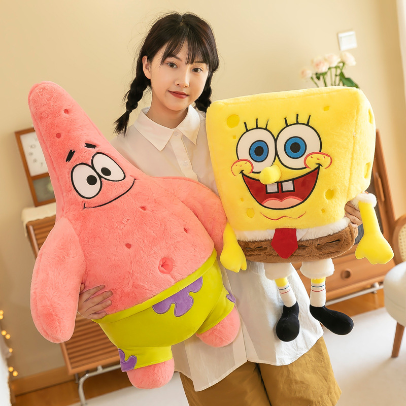Spongebob Squarepants Plush Toy Patrick Star Doll Rabbit Plush Doll Children's Bed Companion Best Friend Gift