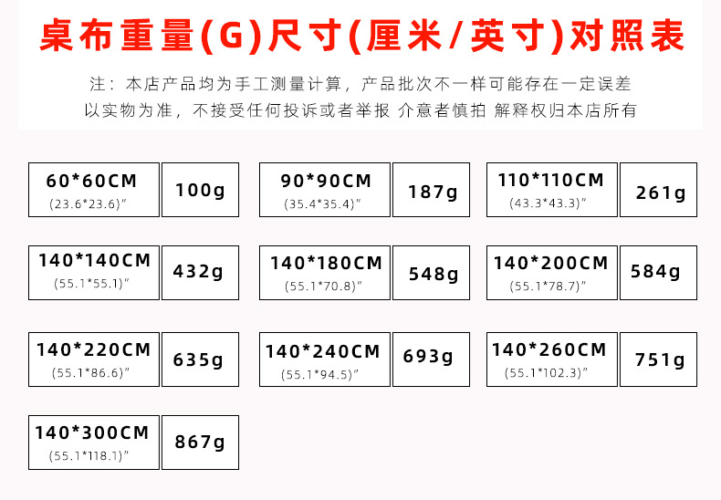 一大片圣诞树矩形桌布