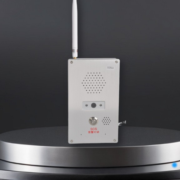 IP网络一键可视报警盒终端 学校幼儿园110联动高清可视对讲分机
