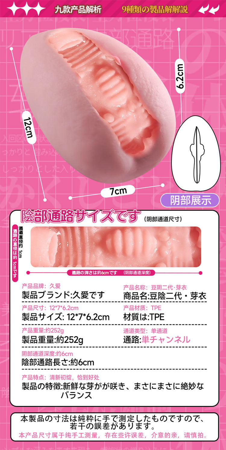 Manual Male Masturbator Cup with Vagina and Buttocks Mold, TPE, Portable Adult Toy — detail image 27