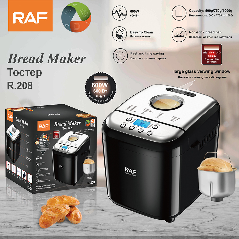European Standard Cross-Border Bread Maker for Home Use, Fully Automatic Small Kneading and Fermentation Smart Steamed Bun Maker Toaster
