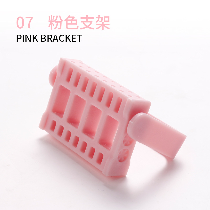 Herramientas de uñas transfronterizas soporte de exhibición de la cabeza de molienda multi-color 16-Hoyo cabeza de molienda rack caja de almacenamiento cabeza de molienda Jack soporte de mesa