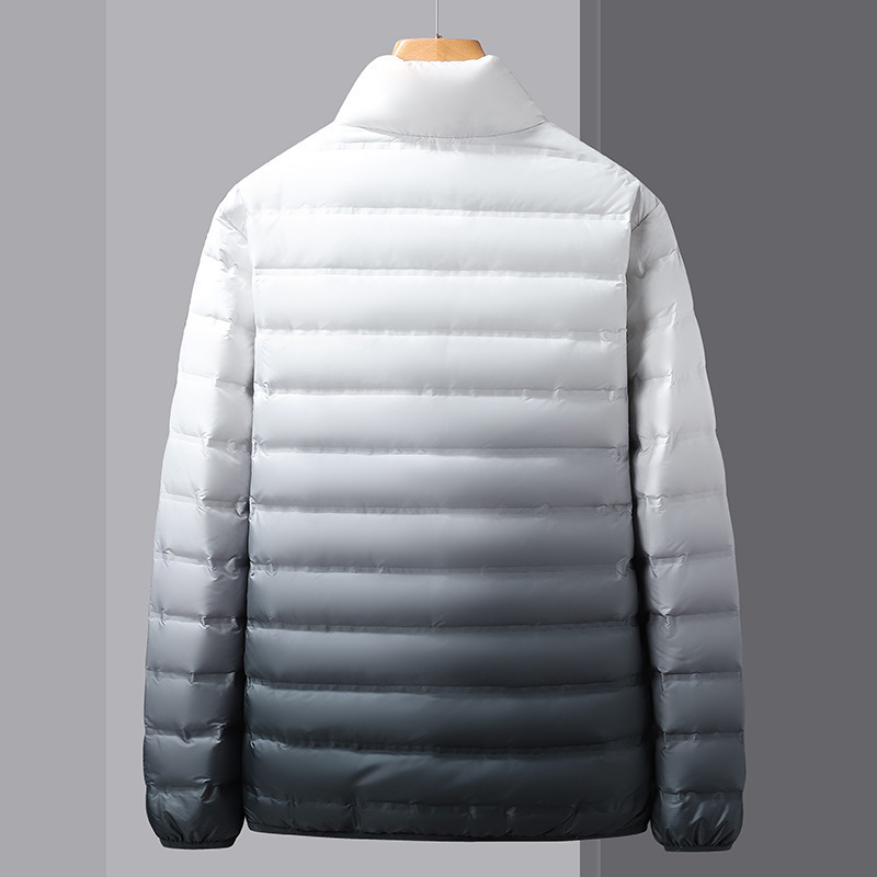 Men's Clothing Winter Clothing New Men's Short Hooded Jacket Trendy Brand Solid Color 60 White Duck Down Warm Top_voghion.com
