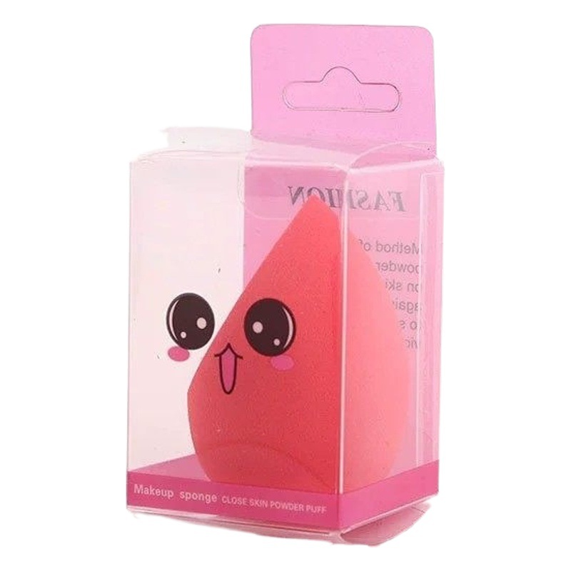 Esponja de maquillaje huevo burbuja, embalaje independiente en caja transparente, uso seco y húmedo, portátil, herramienta para maquillaje.