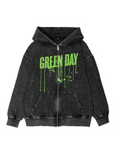 �G�՘��Green Day��˓u�L��ʽvintageӢ�ĈD��ˮϴ�Bñ�������
