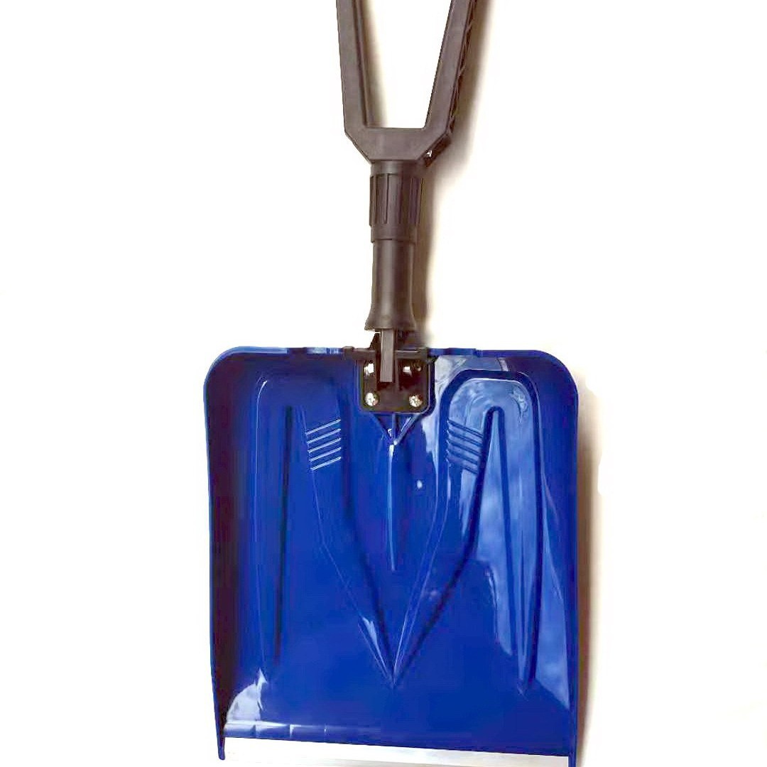 Pala de nieve plegable de tamaño pequeño pala de plástico engrosada pala de basura pala de plástico pala de nieve de grano impresión OGO