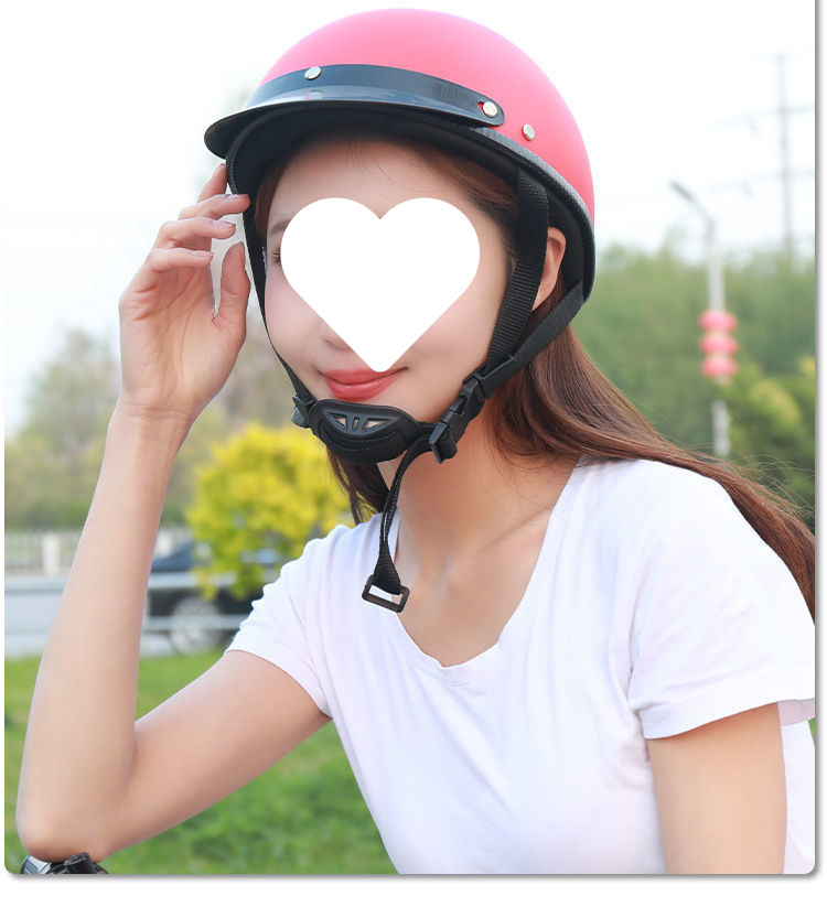 Motorcycle Electric Vehicle Riding Helmet Sunshade Harley Half Helmet