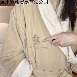 必收丽思卡尔顿酒店浴袍芙蕾特五星级酒店吸水超细纤维情侣睡袍厂