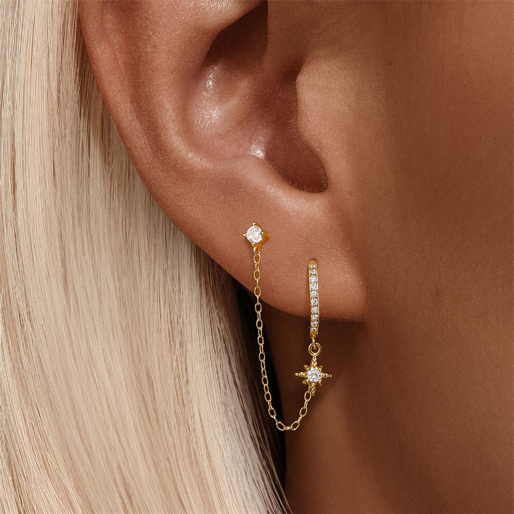 2g Weight 925 Sterling Silver Ear Needle Material Pearl, Zircon Inlay Material Earrings Classification 1 Piece Quantity Daily Occasion 925 Sterling Silver Material Geometric Pattern All Seasons Season Women's Gender Plating, Inlay Design Simple Style, IG Style Style 1 Piece 925 Sterling Silver Pearl Zircon 925 Sterling Silver Earrings Geometric Earrings 4