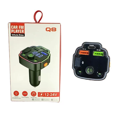 Player Hands-Free Calling Voice Broadcast – Car mp3 - hot-selling-q8-color-box-packaging