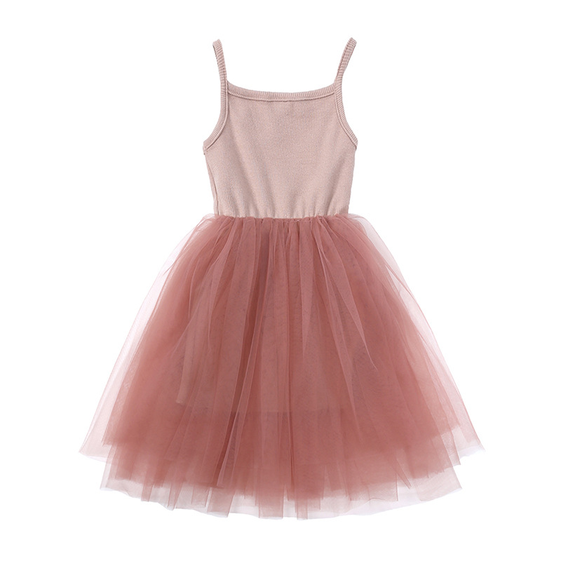 Princess, Cute Style Princess Cute Solid Color Cotton Girls Dresses