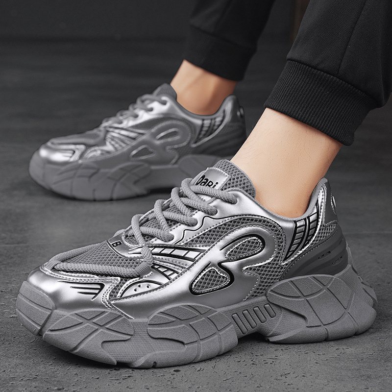 2024 Frühjahr Neue schwarze Sport-Freizeitarbeitsschuhe für Herren, wasserdicht, rutschfest, verschleißfest, Arbeitsschutz und Gezeitenschuhe_voghion.com