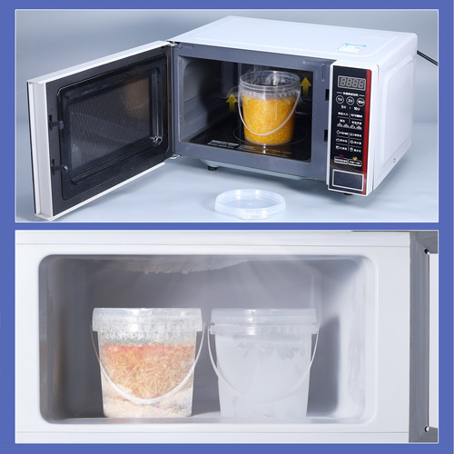 Customized Ritu food-grade takeaway lobster packaging bucket sauce transparent plastic bucket pp small bucket 1L-20L jellyfish bucket