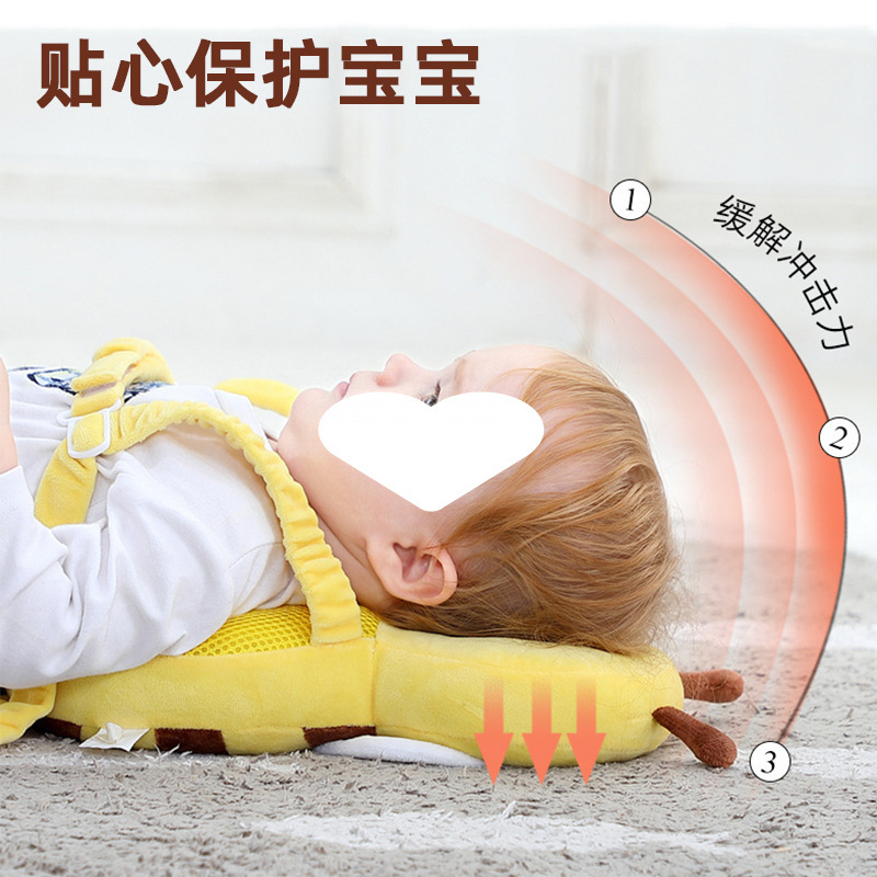 Explosión de nuevos niños almohada de protección de la cabeza almohada de caída bebé cabeza artefacto sombrero de caída bebé sombrero de toddler al por mayor transfronterizo