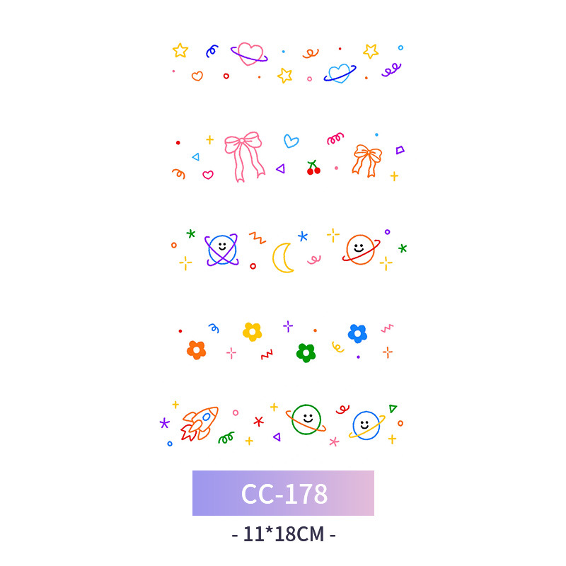 Transfronterizo en stock al por mayor de halloween colorido mariposa tatuaje pegatinas simulación sangrienta cicatriz pegatinas divertidas pegatinas impermeables