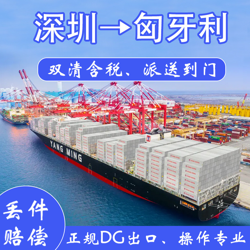 锂电池深圳海运到匈牙利整柜拼箱双清含税到门CIF/FOB/DDP专线