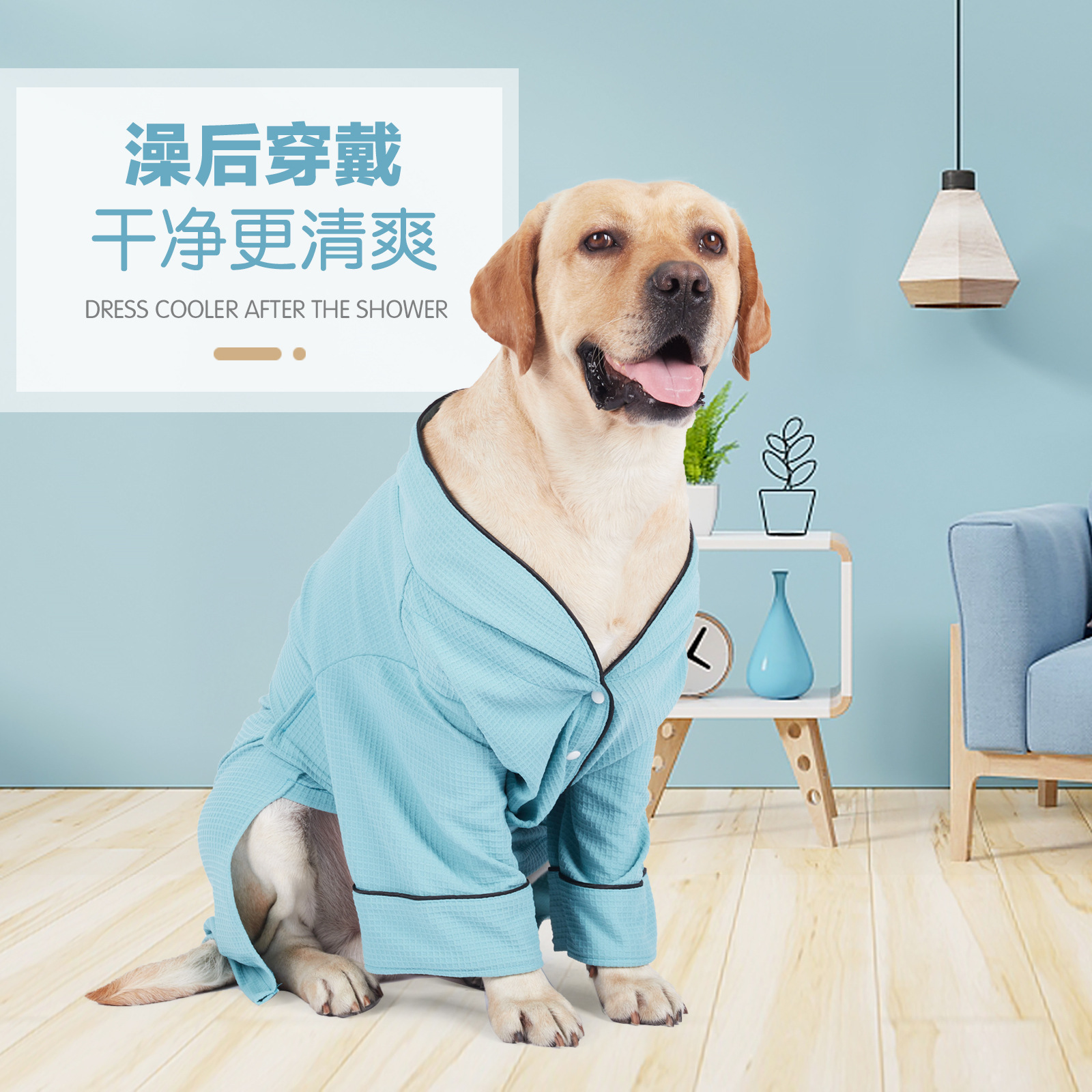 跨境新品宠物浴袍狗狗睡袍宠物狗衣服狗睡衣宠物服装洗澡狗睡衣