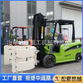 柴油电动叉车抱夹属具倾翻夹废料夹纸卷棉花软抱夹倾翻废纸圆木抓