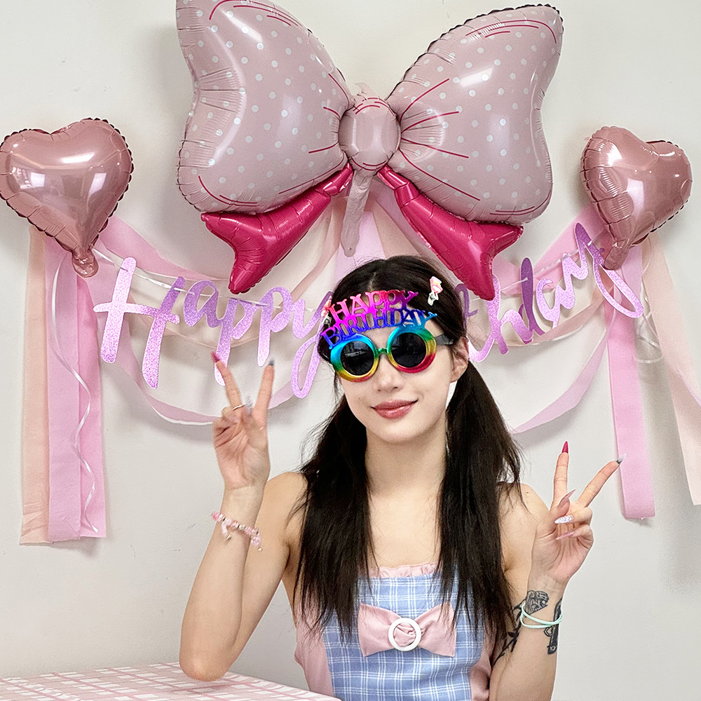 Gafas Decorativas con Letras Happy Birthday de Plástico ABS Galvanizado para Fiesta de Cumpleaños image 9