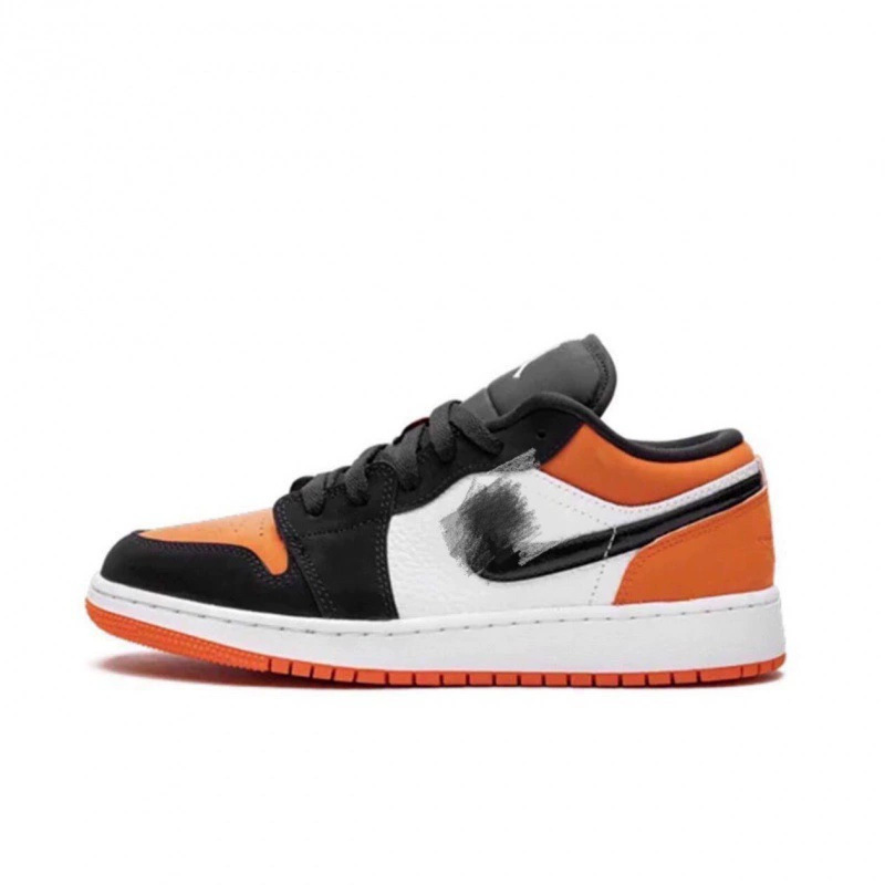 Putian Shoes Pure Original Aj1 Black and White Panda Smoke Gray Jordan 1 Low-Top Basketball Shoes Outdoor Couple Shoes Men's and Women's Lightweight Shoes