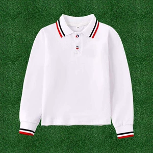 Детская футболка polo, форма подходит для мужчин и женщин, белый лонгслив, подходит для подростков
