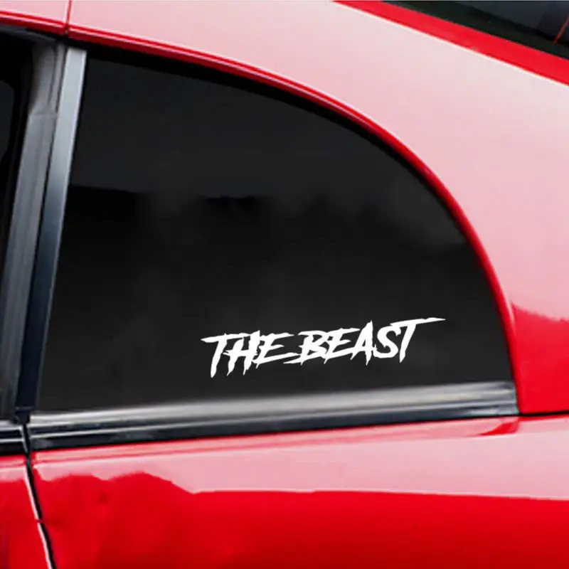 跨境爆款THE BEAST野兽个性创意车贴装饰车身玻璃装饰贴亚马逊|undefined