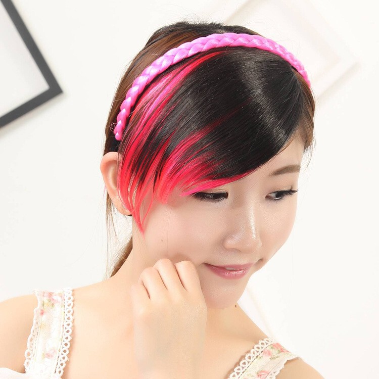 Colored Bangs Extensions, Gradient Hair Extensions, Hair Extensions, Colored Bangs Hair Pieces, Fake Hair Pieces