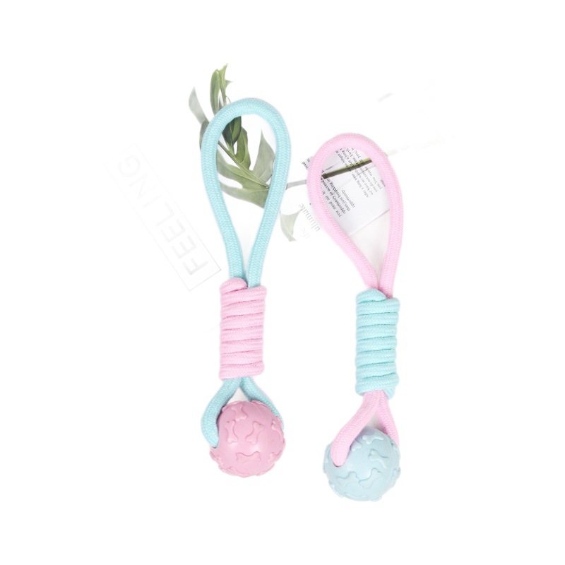 Juguetes de mascotas perros de cabello dorado Labrador perros de tamaño medio juguetes de algodón de cuerda molida resistente a la mordida