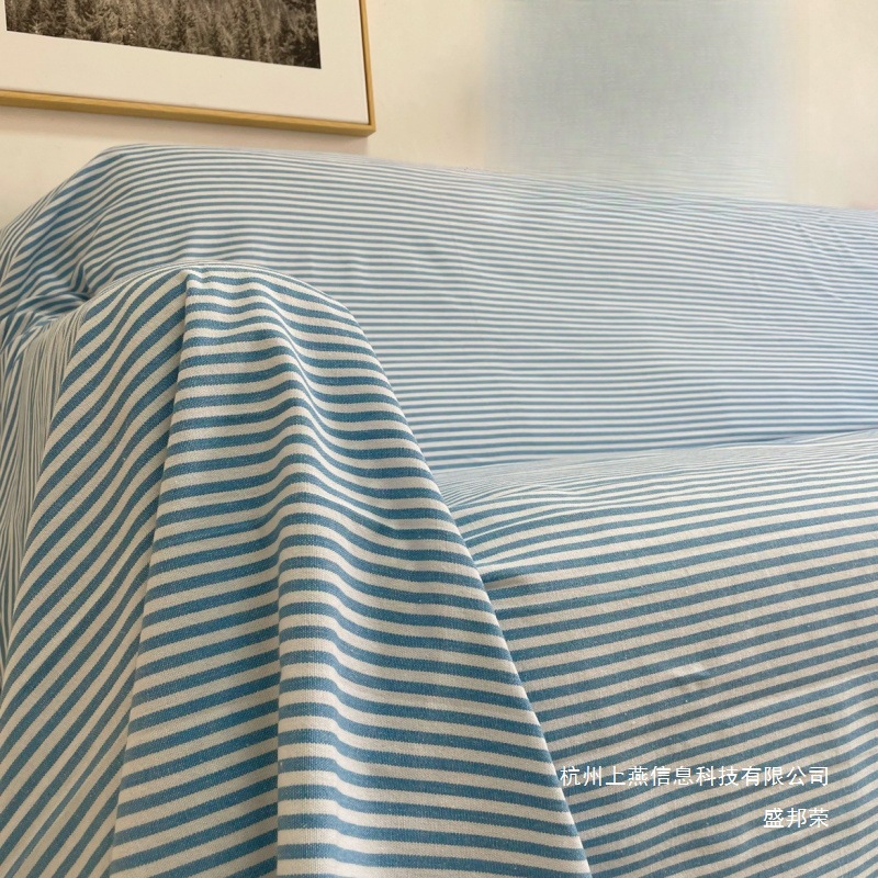 Factory Direct Sales Korean Style Plain Sofa Towel Sofa Cover Cloth Sofa Blanket Fabric Cover Thick Cotton and Linen Full Cover Thickened