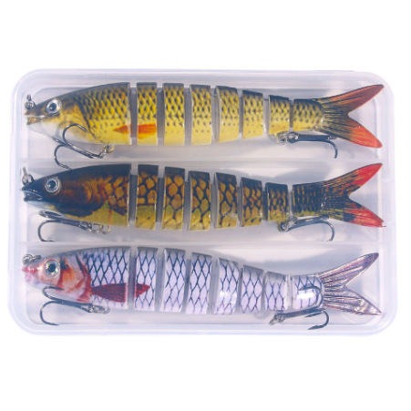 Nuevo Luya cebo multi-Sección de pescado 16 colores 13cm 18g biónico multi-Sección de cebo duro Comercio exterior Luya pesca cebo falso
