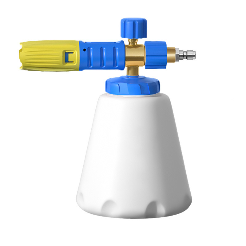 유형 B-노란색과 파란색 거품 냄비 (작은 남성 머리 포함)