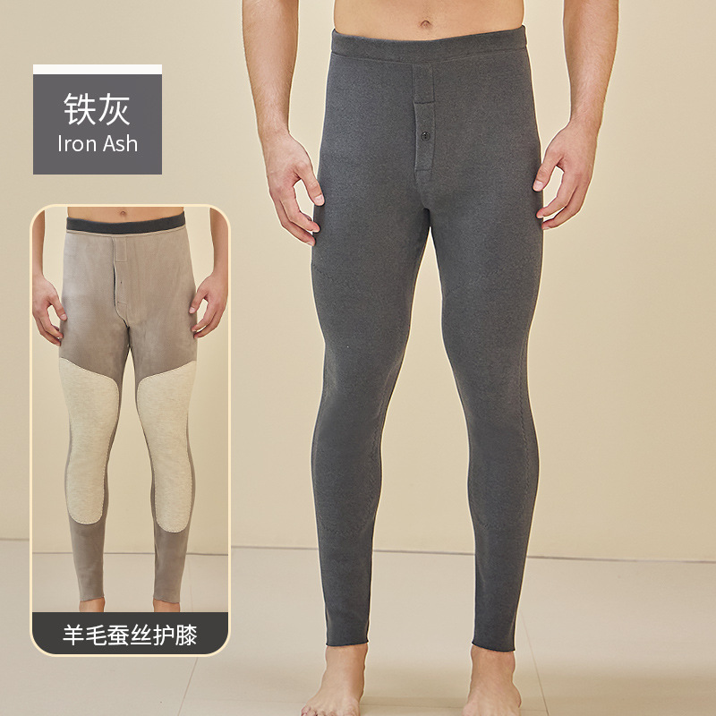 Calientes pantalones de lana de los hombres forrado de lana gruesa de seda rótula de invierno más el tamaño extra gordo Noreste de los hombres delgados pantalones de algodón 270kg